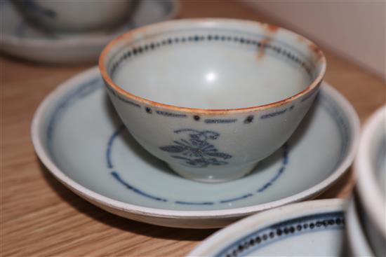 A collection of Tek Sing Cargo blue and white porcelain